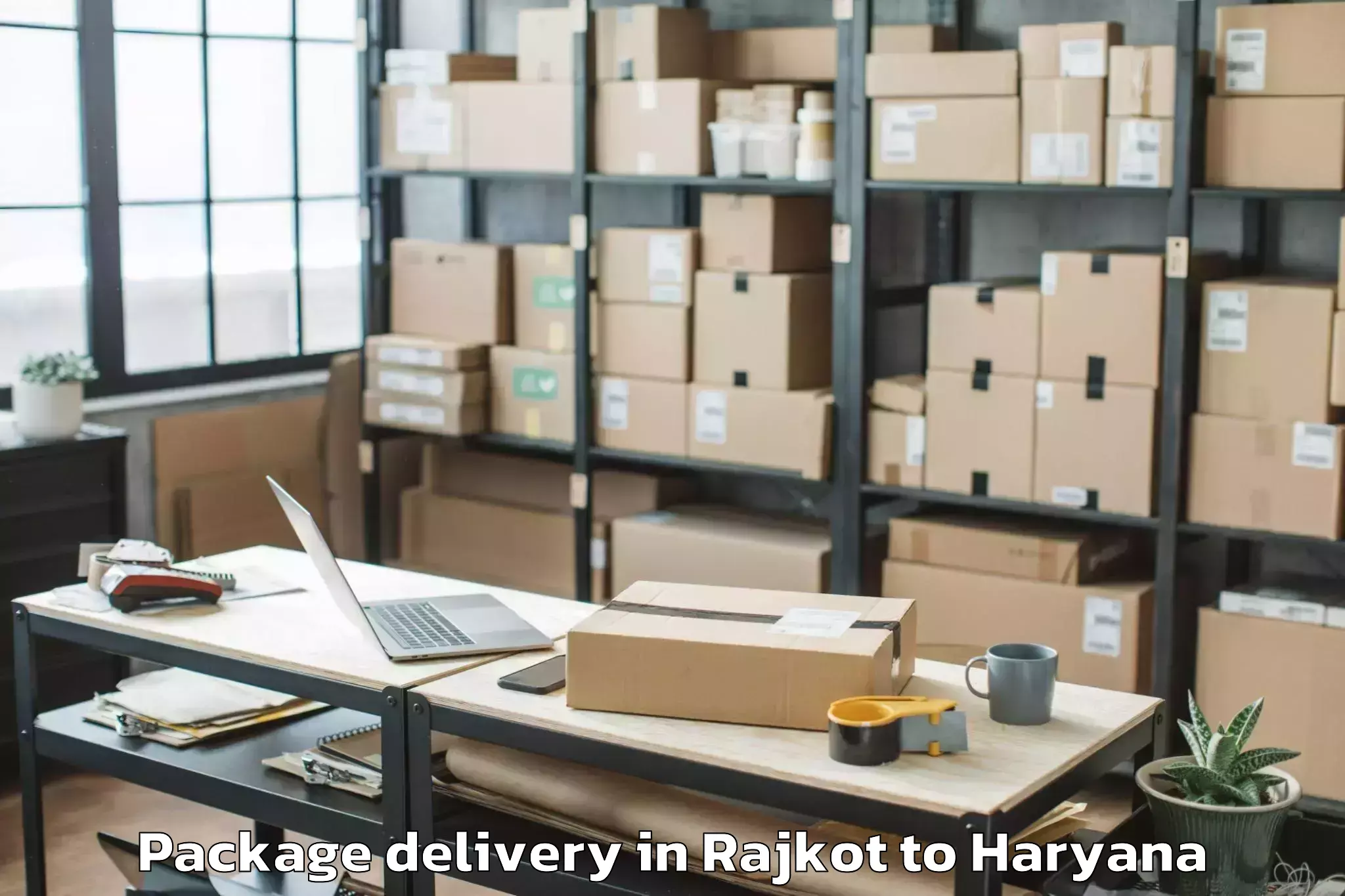 Rajkot to Manav Rachna University Farida Package Delivery